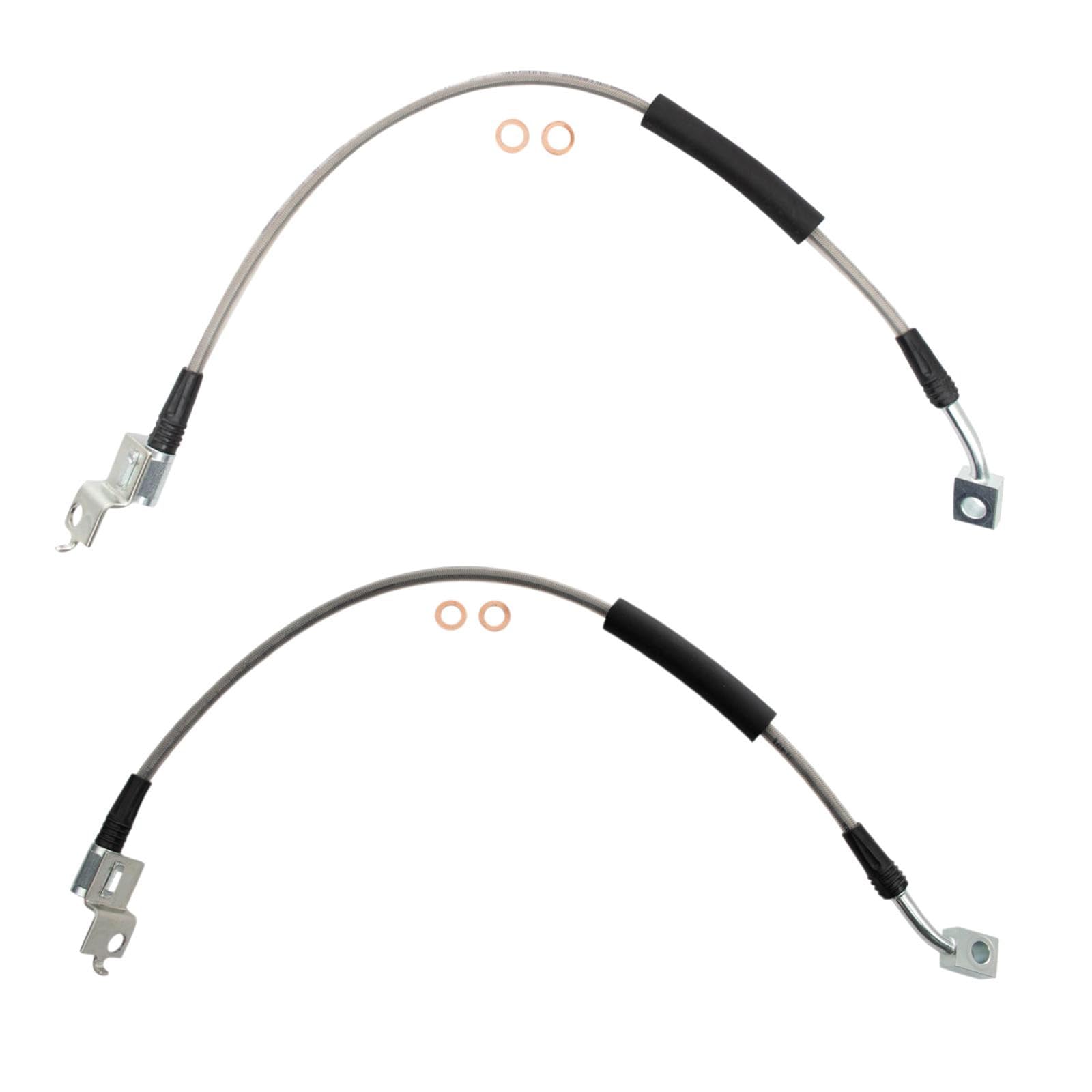 TRQ Front Performance Brake Hose Set
