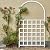 VINGLI Garden Trellis, 75" H x 42" W Vinyl Garden Garden Trellis PVC Trellis for Vines and Climbing Plants for Lawn, Garden, Backyard, Outdoor