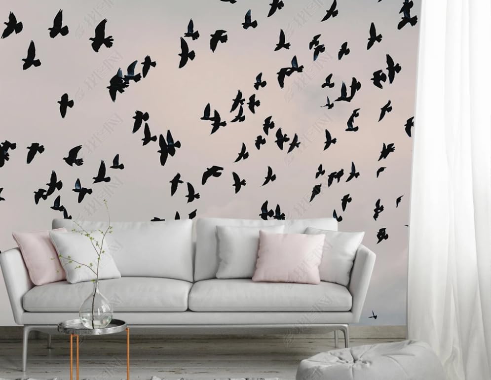 Papier peint intisse oiseau volant poster geant mural salon