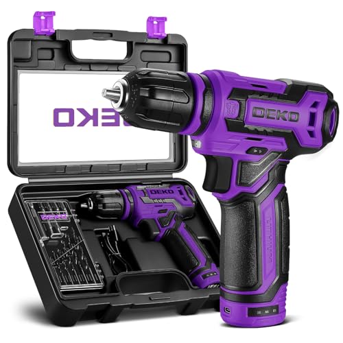 DEKOPRO 12V Cordless Drill Purple