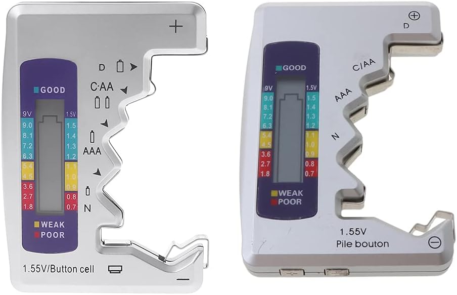 Digital Battery Tester Capacity Tester LCD Display Checker Batteries Tester C D N Button Cell Tester