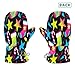 Fashion Merry Christmas Stars and Socks Pattern warm water proof mittens girl gloves guantes de invierno para ninos 4-6 Y