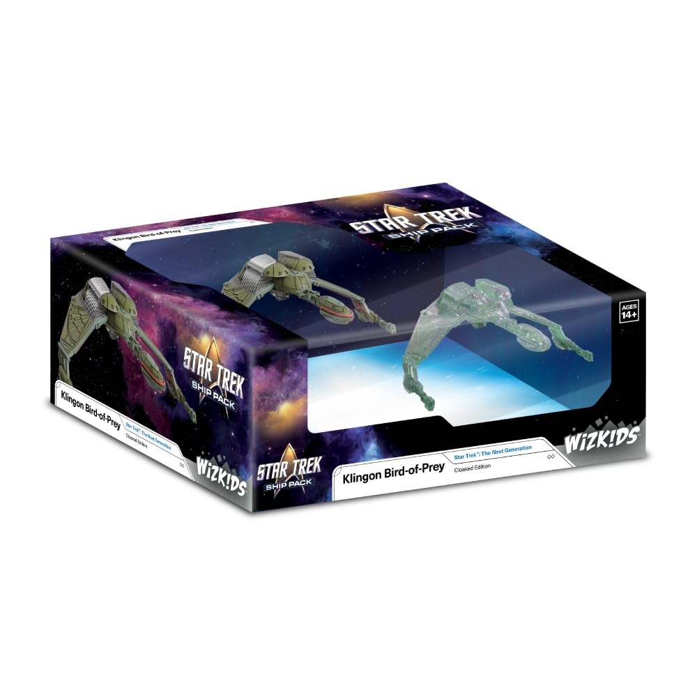 Wizkids Star Trek Ship Pack Klingon Bird-of-Prey Special Cloaked Edition Set