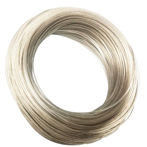 ELLANA Cable Flexible Lighting Lamps Electrical Wire, 2pin 0.15mm2 Electric Cable, Transparent Sheath Cord, Power Cable for Pendant Chandelier Lighting Extension Connector