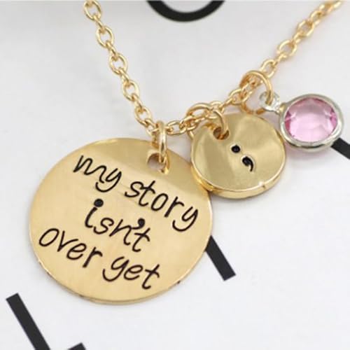 VALICLUD Goldene Halskette Mit Diamant-AnhäNger Personalisierter Schmuck FüR NeuanfäNge Stilvolle Legierungskette Als Inspiration FüR Jeden Anlass