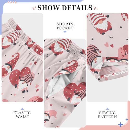 Lovely Gnome Boys Long Pants Soft Trousers Elastic Waist Kids Lounge Bottoms with Pockets S-XL4