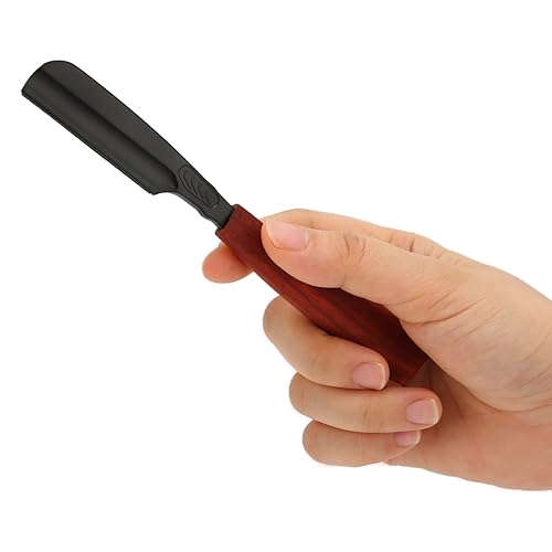 Soporte profesional para afeitadora de borde recto, no plegable, mango recto, soporte para afeitadora de corte de aleación de zinc para cabello,