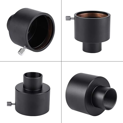 Miniatura 8 de Diyeeni Adaptador de ocular de telescopio de 1.25 a 2 pulgadas, adaptadores de foto para telescopio, Adaptador de montaje de foco de telescopio de