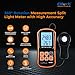 Elitech Digital Light Meter LM-200, Handheld Illuminance Meter with LCD Display, 200,000 Lux Range, Temperature Measurement