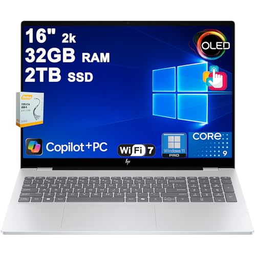 HP OmniBook 7 Copilot AI PC m[gp\R | 16C` 2k 2048x1280 OLED Touch (100% DCI-P3 HDR 500nits) | Intel 14RACore 9 270H | 32GB DDR