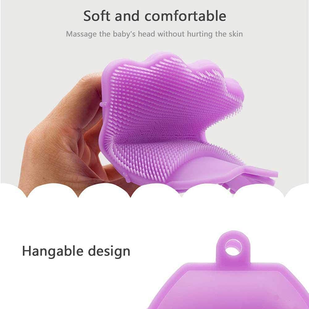 JEEJEX multifunction silicone bath brush body scrubber for baby kids children Anti Cellulite bath gloves exfoliating body scrubber for baby shower 4