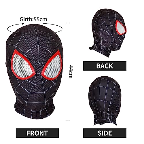 Spider Mask, Fancy Dress Mask for Adult Kids, Spider Mask with Lenses Invisible Zip, Spider Mask Gifts for Fans, Halloween Mask, Role-Playing Costume Props for Masquerade Party Halloween Carnival - Image 2