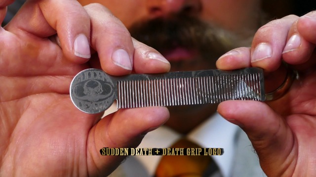 Amazon.com : Handcrafted Steel Death Grip Mustache Comb For
