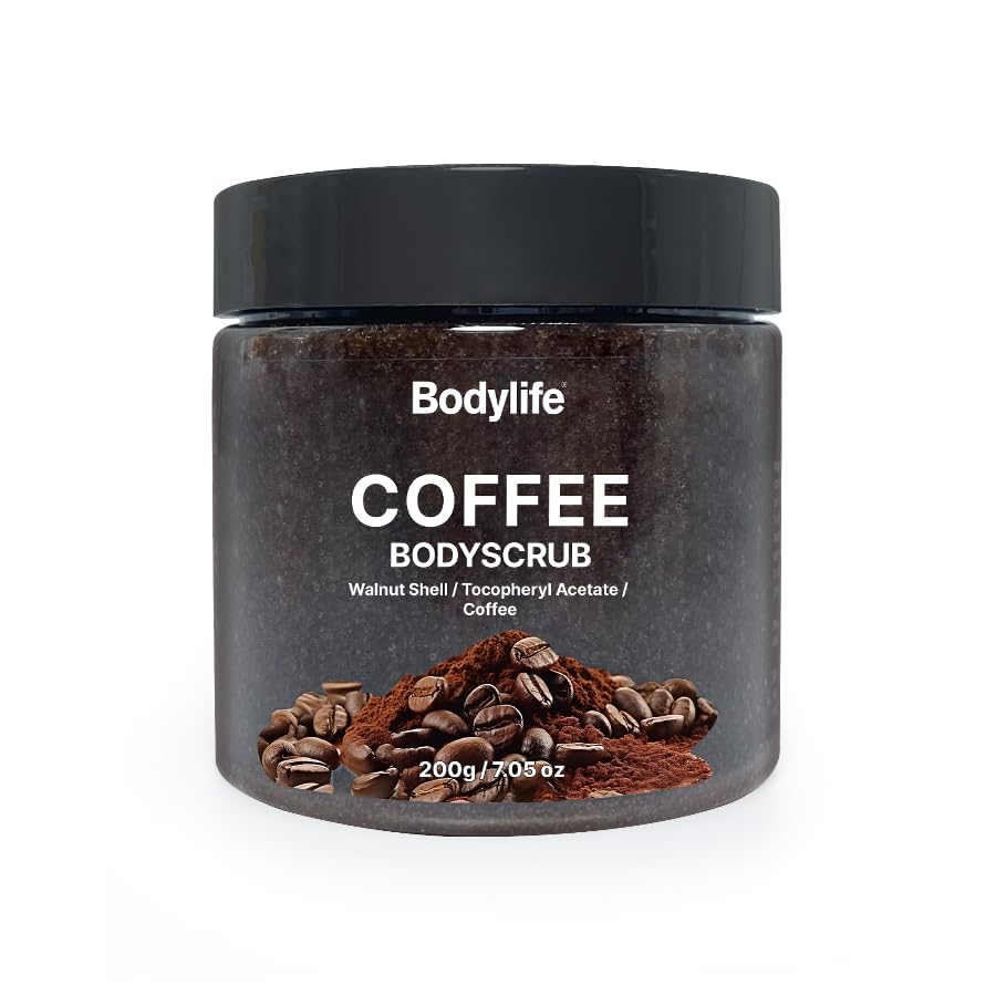Coffee Body Scrub Exfoliating Sugar Scrub for Body Dead Skin Remover Moisturizing Body Polish Smooth Skin Shower Bath Body Exfoliator Skin Smoothing Scrub 10.58 oz