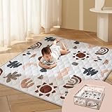 Duwenem Baby Play Mats for Floor 50'x50' Play Mat for Playpen Thicken Soft Premium Playmats for Babies and Toddlers Machine Washable for Easy Care