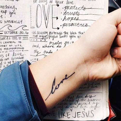 S Love Tattoo Designs