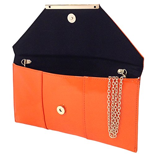 Image of JNB Faux Patent Leather Envelope Candy Clutch