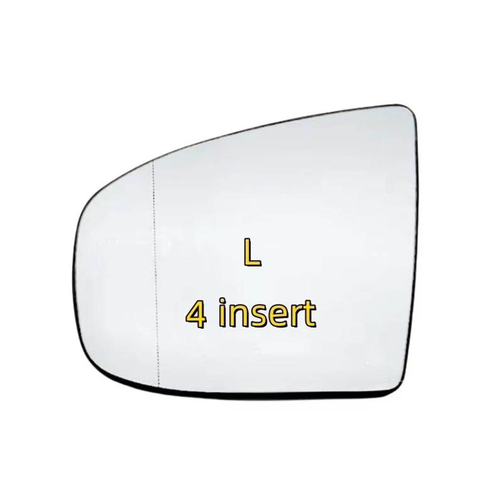 Pour X5 Pour X6 Pour E70 Pour E71 Pour E72 Rétroviseur En Verre Chauffant Voiture Côté Gauche Droit Miroir Rétroviseur Voiture Verre Angle Convexe(Left 4 insert)