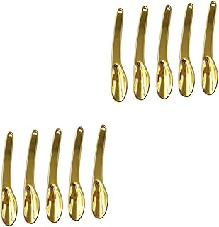 FRCOLOR 10 Pçs Ferramenta De Espátula De Maquiagem Espátula De Beleza Ferramenta De Extrato De Creme Mini Colher Máscara Colher Bastão Colher De Maquiagem Massageador Cuidados Com A