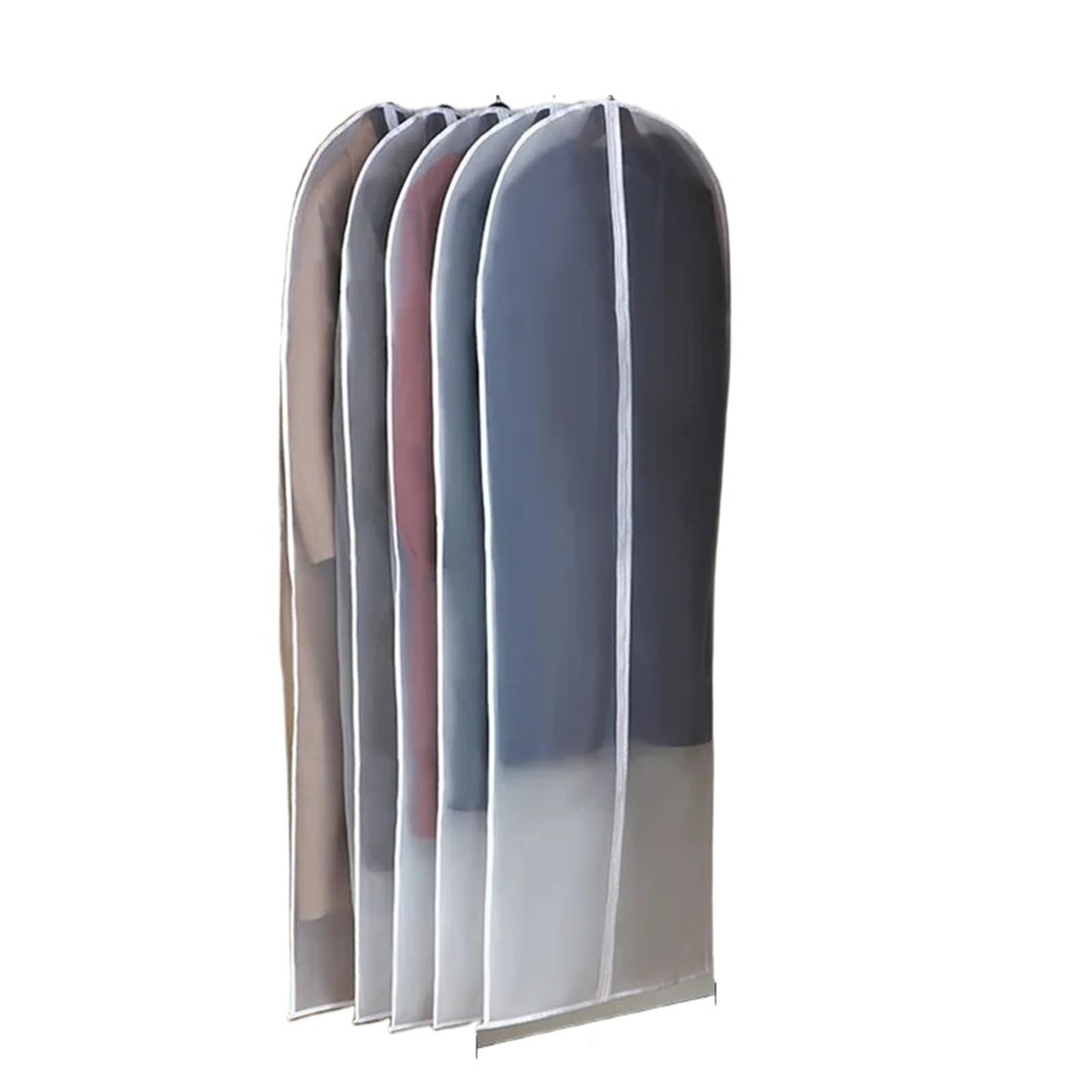 Clothes Covers Protector Bags Dust Proof Garment Protector Cover Bag Fully Enclosed Clothes With Zipper Bags Hanging Durable Storage(60x140cm,20pcs)
