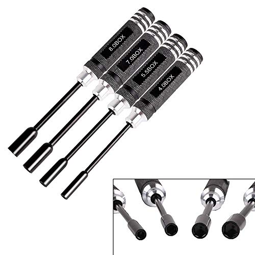 4pcs Hex Nut Drivers Screw driver Tools Kit Set for RC Helicopter RC
