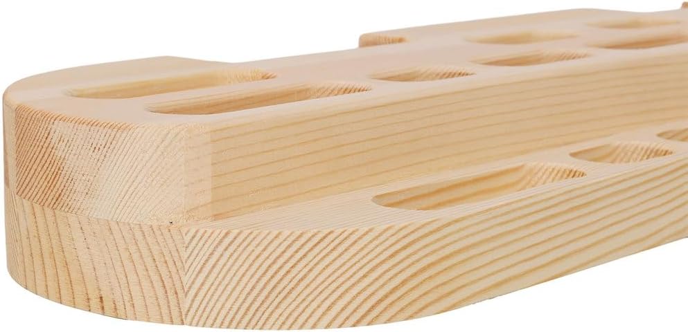 Wooden Rock Climbing Hangboard – Fingerboard Climbing Training Tool with Ergonomic Holds, Natural Wood Grip Strength Trainer for Beginners to Advanced Climbers, 21.5" Pull-Up Board with Mounting Kit