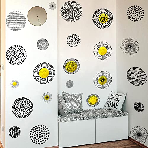 Polka Dots Wall Sticker,Art Polka Dots Wall Decals For Kids Room,Circle Wall Decal Living Room Decor Peel And Stick,Vinyl Round Wall Stickers Dots Wall Decals For Bedroom Classroom Playroom Decor #TOP5