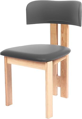 Moukeren Juego de fundas elásticas para sillas de comedor, diseño moderno de mediados de siglo, con respaldo curvado, para sillas de cocina,