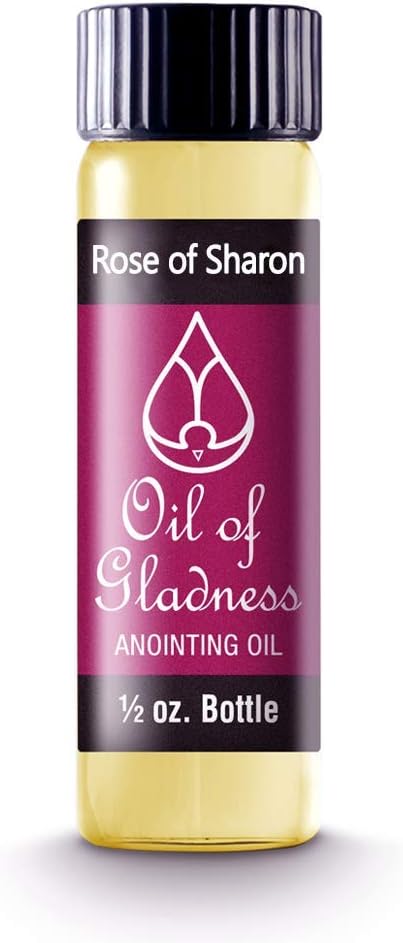 Oil of Gladness Rose of Sharon Anointing Oil - Oil for Daily Prayer, Ceremonies and Blessings 1/2 oz