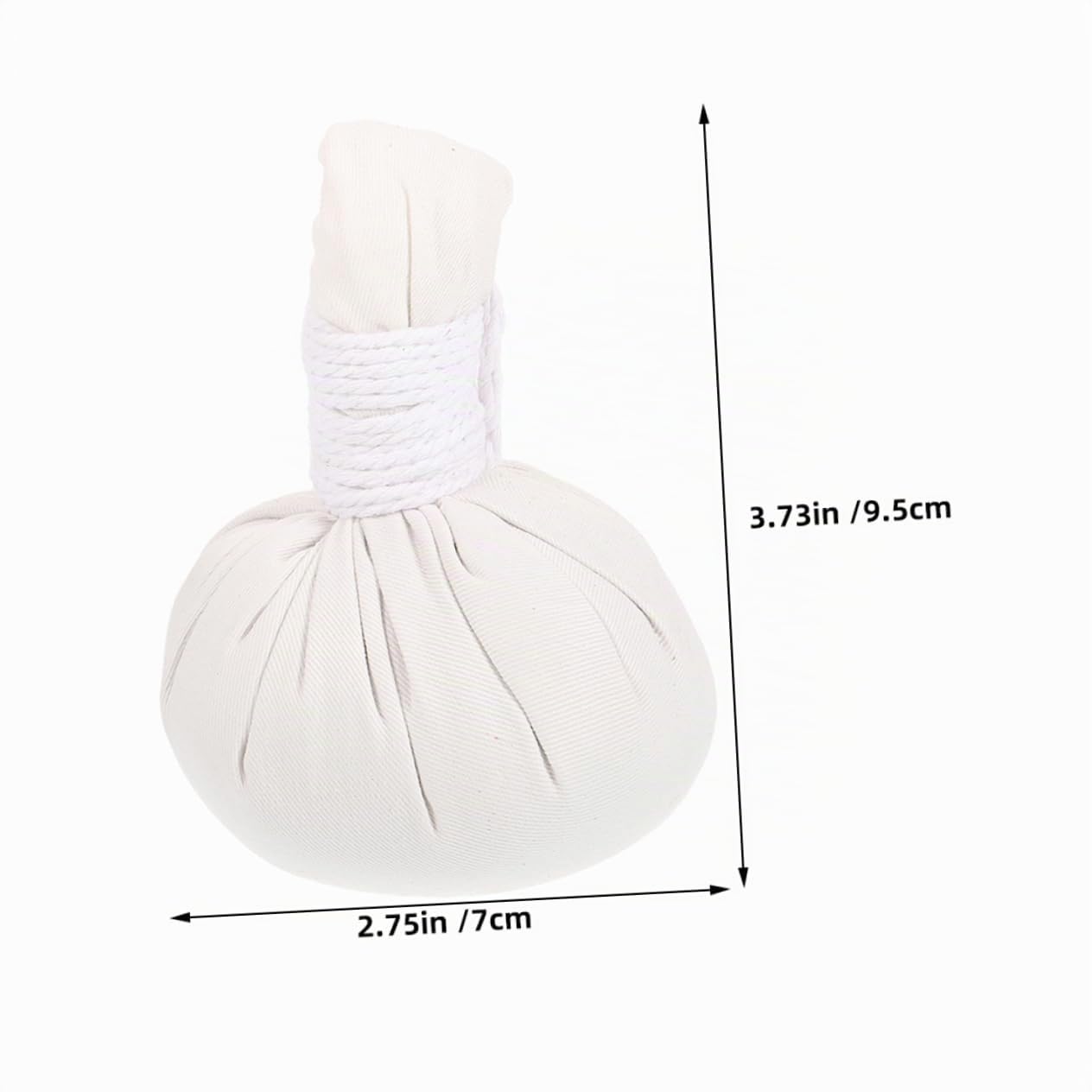 WOONEKY 4 Bolas de Masaje y Relajación Profunda Hierbas Chinas de Aromaterapia y Tela de Algodón para Terapia de Calor, Tamaño Portátil Ideales para Spa
