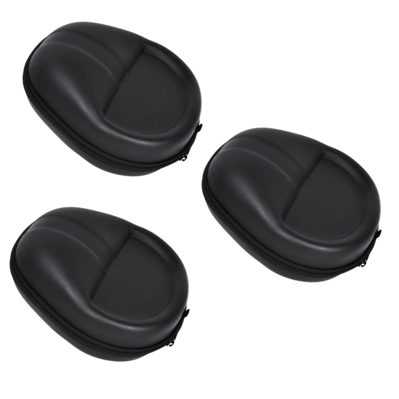 Angoily 3 Piezas Bolsa De Auriculares Bolsa Organizadora De Viaje Estuche De Transporte Bolsa Organizadora De Cables Bolsa De Transporte para Auriculares Viajar Eva sobre La Oreja Piedra