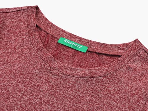 Kimmery Christmas Tops for Women Plus Size Tops for Women Long Sleeve Workout Shirts Yoga Athletic Gym Running Shirt Fall Casual Sleep Ladies Top Red 3XL