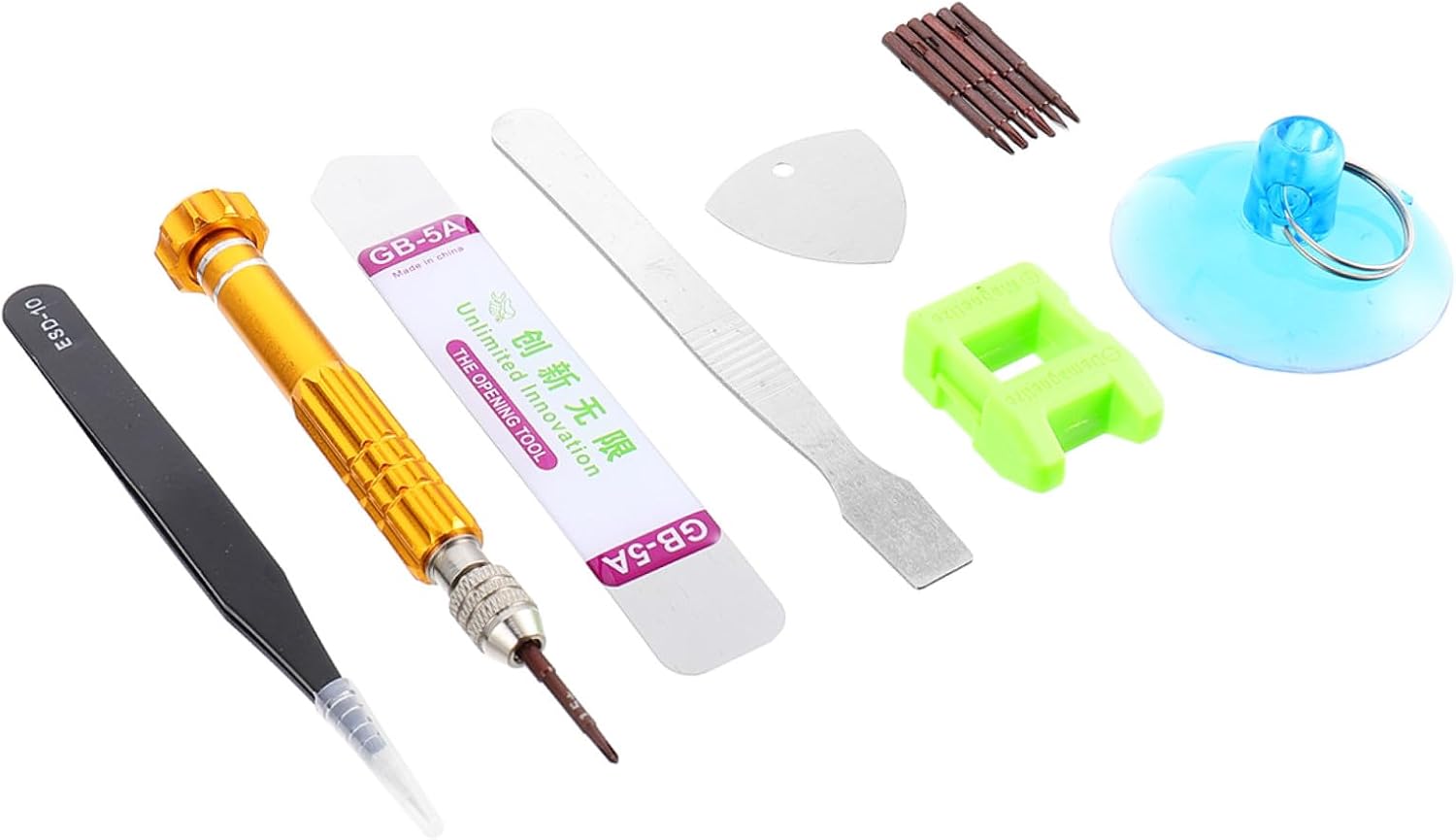 jojofuny 13pcs Tool Kit Multi-functional Screwdriver for Smartphone Tablet Repair Includes Pry Tools Random for