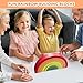 CXNXFD Montessori Arco iris de madera, 7 colores Imagen de CXNXFD Montessori Arco iris de madera, 7 colores