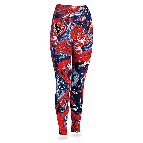Zubaz Officially Licensed Women's NFL Swirl Leggings, Houston Texans, Size Small Multi