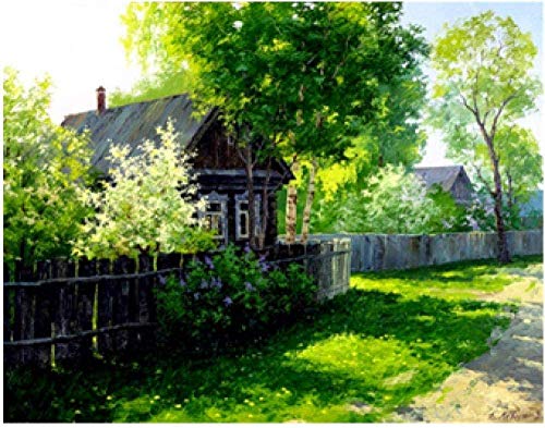 Preisvergleich Produktbild LDYLZH 1000 teiliges Puzzle Erwachsene Kinder Unterhaltung Intellektuelles Spiel Bildung -Grüner Rasen -Kunst Wohnkultur Landschaft Der Freizeit DIY50X75CM