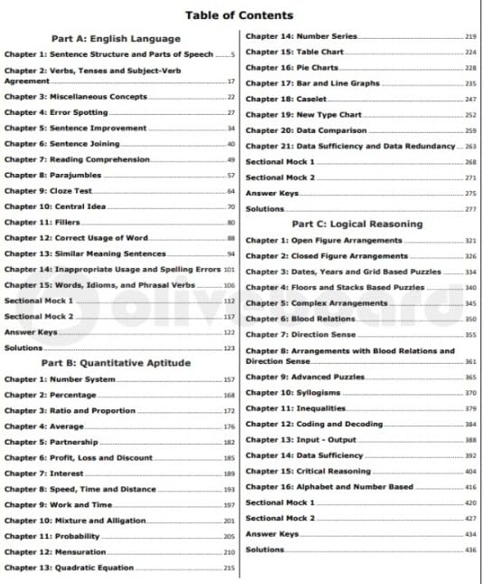 Image of RBI Grade B Quant Reasoning English Phase 1 Book - Theory + Practice Questions Pattern