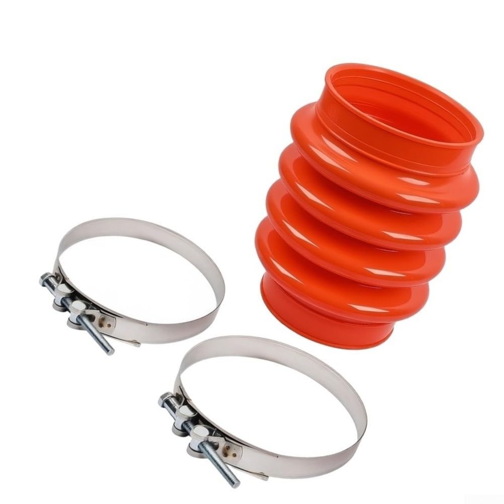 Stivale A Fisarmonico con 2 Fascette per Multiquip per mikasa MT70 MT75 Ricambio 4451611 Kit Completa