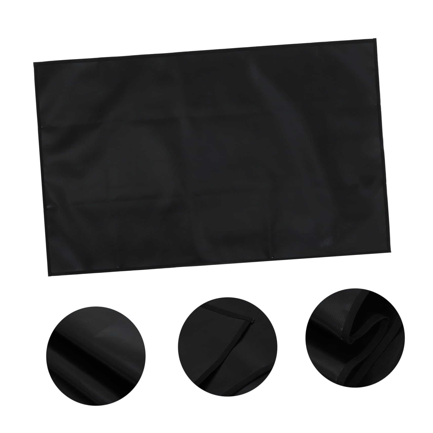 Yardwe Alfombra Protectora para Parrilla 48x30 Pulgadas, Doble Cara | Alfombrillas Debajo Parrilla Negra Resistente al Fuego para Parrillas de 22 y 17 Pulgadas Ninja Outdoor Woodfire