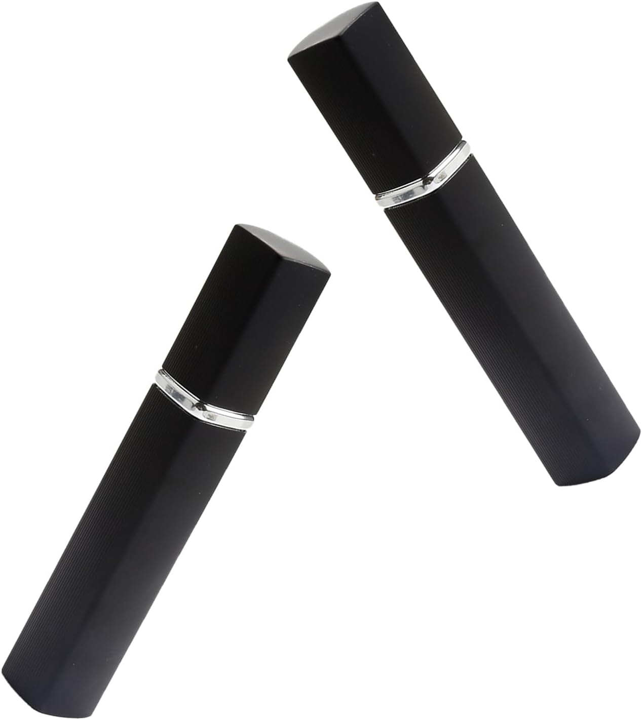 2PCS navulbare parfum verstuiver flessen,Draagbare 10ML parfum spuitflessen met glazen fles en aluminium shell