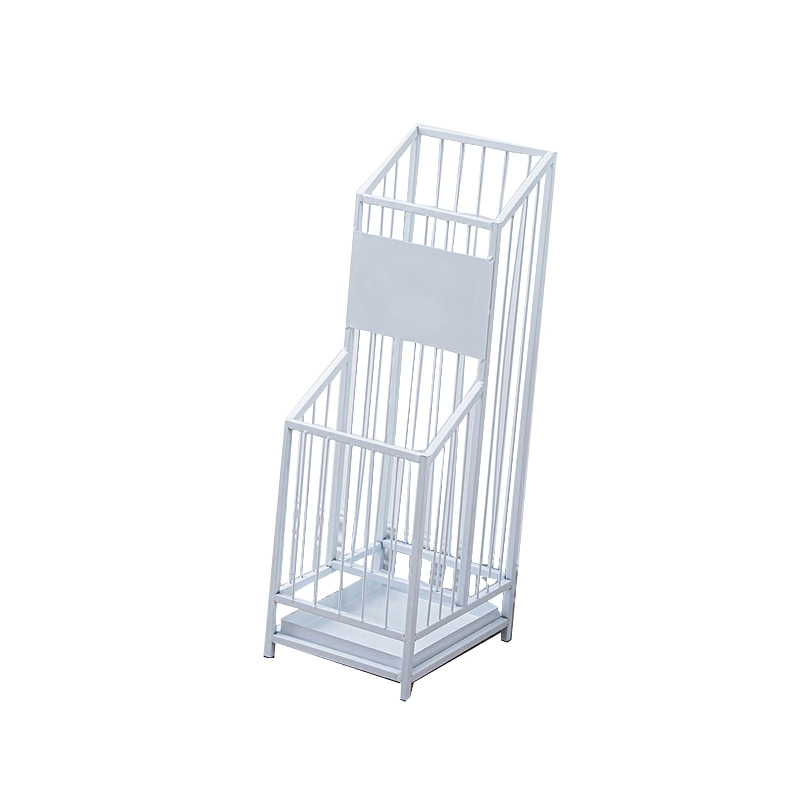 GHHVFEC 2 Tiers Umbrella Stand, Square Umbrellas Bucket Storage for Entryway Home Office Company Hotel