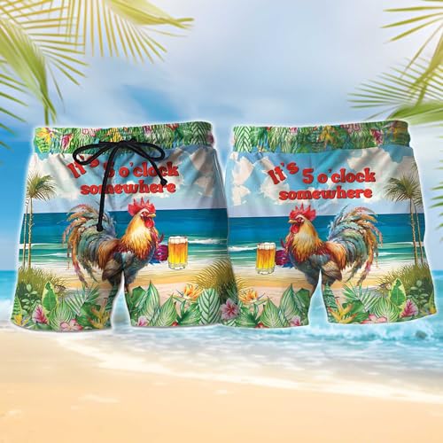 Cute Animal Mens Swim Trunks - Summer Swimming Trunk for Men - Beach Shorts, Mens Swim Shorts 812