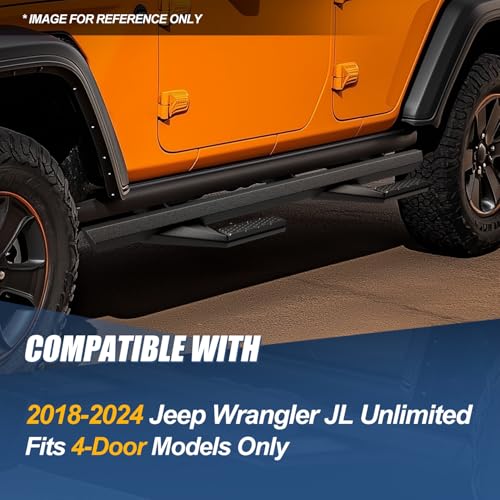 Estribos laterales compatibles Jeep Wrangler JL 2018-24 miniatura 7