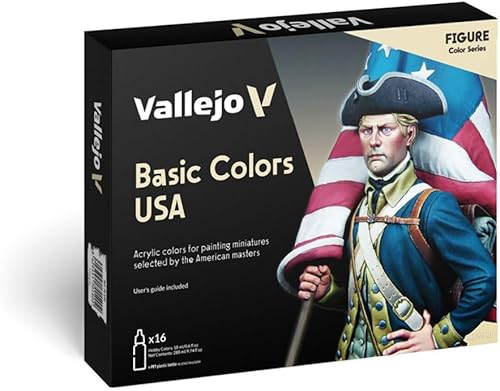 Set de pintura de colores Vallejo Basic EEUU 05 oz
