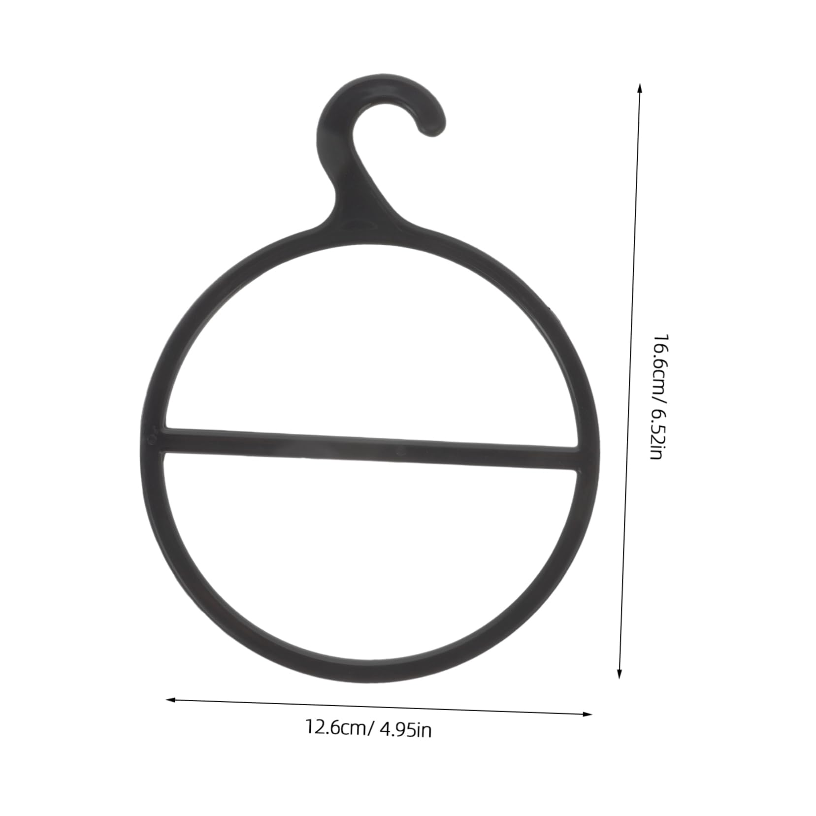 Cabilock 360-degree Rotating Scarf Rack 13cm Plastic Organizer 10 Hangers for Closet Storage Display