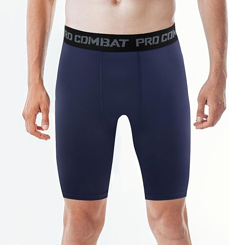 Miniatura 2 de HYCOPROT - Pantalones cortos de compresión para hombre, ropa interior deportiva de elastano, capa base de rendimiento atlético, para entrenamiento,