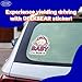 GEEKBEAR Baby on Board Car Sticker - Character Design, Reflective, Weather-Resistant (02. Basic Girl)