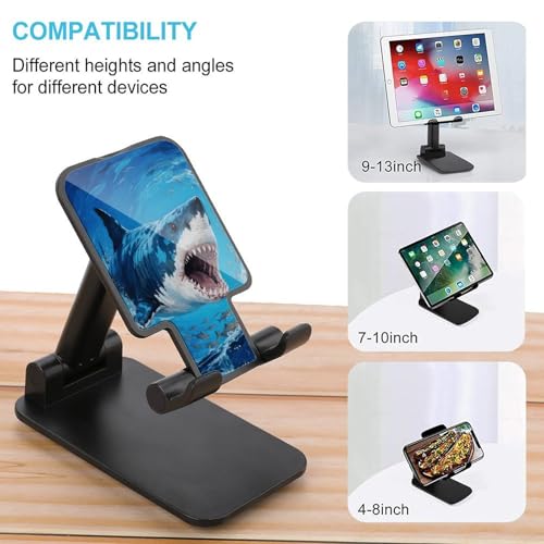 Support de téléphone portable réglable multi-angle et pliable Fiercely Shark compact - 3