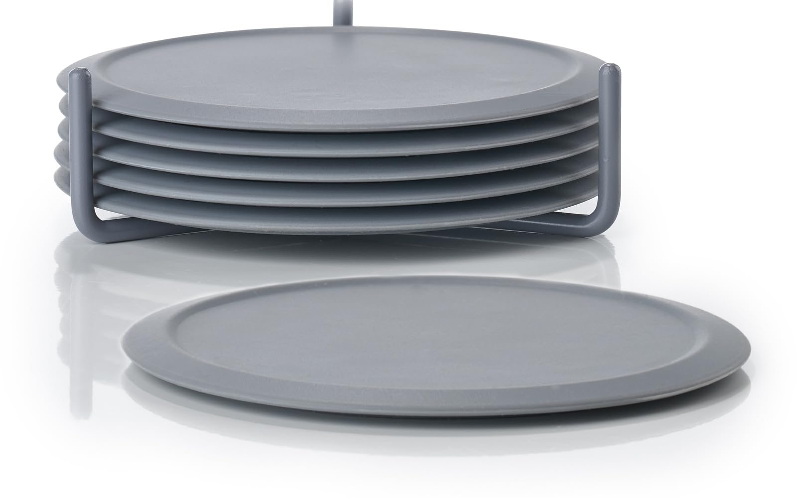Set 6 Sottobicchieri In Silicone Rotondi - Antiscivolo