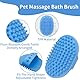 Toguma 3 Stück Hundepflegebürste Hundekatze Badebürste Massage Gummikamm Haustier Shampoo Bürste Hundewäscher mit Griff für langhaarige Hunde und Katzen (Grün Blau)